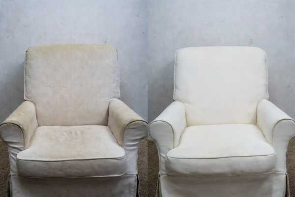 Manchas sumiram! Antes e depois da lavagem profissional de sofá